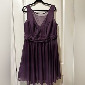 David’s bridal size 20 plum dress